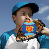 Balle De Baseball Bubble de l'action de dessin dans votre visage Sma