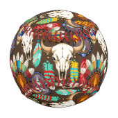 Balle De Baseball Buffalo Skull Native American Emblem (Dos)