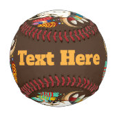 Balle De Baseball Buffalo Skull Native American Emblem (Dos)