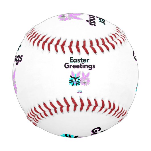 Balle De Baseball Bunny Fuzzies Baseball (Devant)