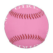 Balle De Baseball C`est une fille Bébé Fille Baby shower Révélation (Devant)