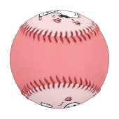 Balle De Baseball cacahuètes | Coeurs de snoopy (Dos)