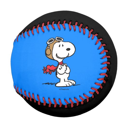 Balle De Baseball cacahuètes | Snoopy L'As Volant (Devant Droite)