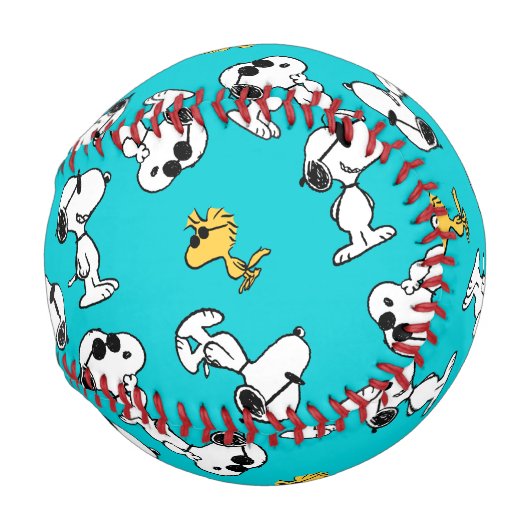 Balle De Baseball cacahuètes | Snoopy & Lunettes de soleil Motif (Devant Droite)