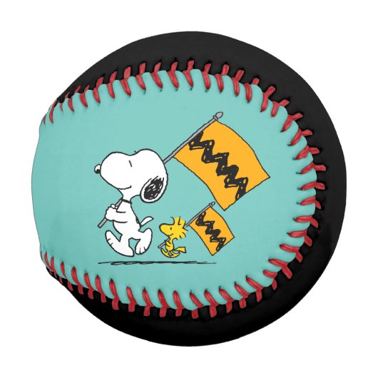 Balle De Baseball cacahuètes | Snoopy & Woodstock (Devant Droite)