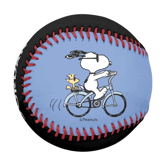 Balle De Baseball cacahuètes | Vélo Snoopy & Woodstock (Devant Gauche)