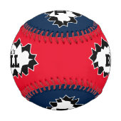 Balle De Baseball Cadeau de baseball personnalisé avec trous arraché (Dos)