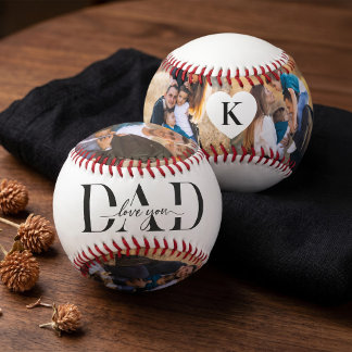 Balle De Baseball Cadeau de la fête des pères Collage de photos Papa