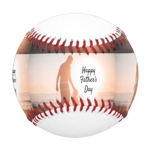 Balle De Baseball Cadeau de la fête des pères du fils au papa (Devant)