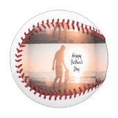 Balle De Baseball Cadeau de la fête des pères du fils au papa (Devant Gauche)