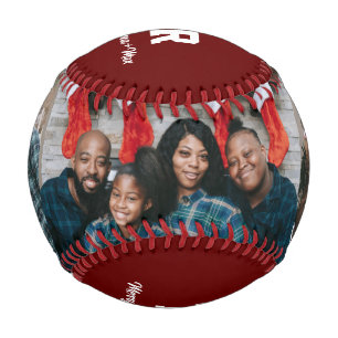 Balle De Baseball Cadeau de Noël photo personnalisée
