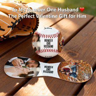 Balle De Baseball Cadeau de photo de la Saint-Valentin pour le mari