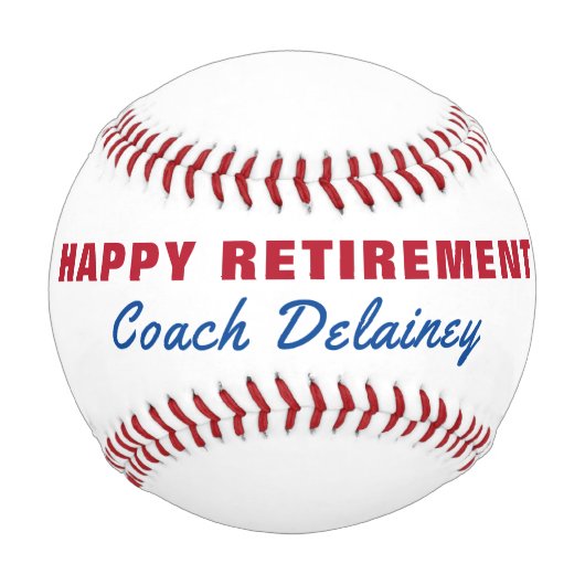 Balle De Baseball Cadeau de retraite (Devant)