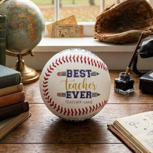 Balle De Baseball Cadeau personnalisé Meilleur Enseignant - Cadeau P