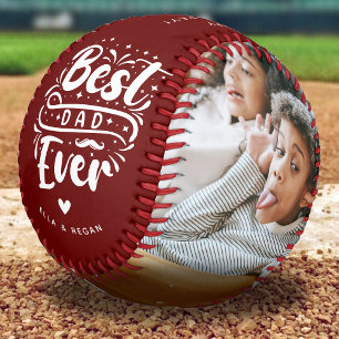 Balle De Baseball Cadeau photo personnalisé Meilleur Papa 2