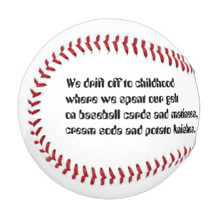 Balle De Baseball Cadeau Poème De Baseball