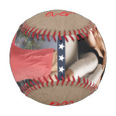 Balle De Baseball Cadeau Pour Grand-Père Photo Keepsaké Baseball (Devant)