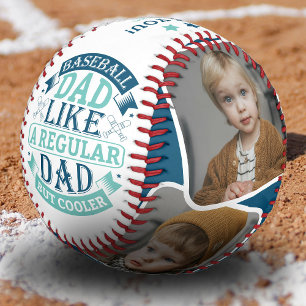 Balle De Baseball Cadeau pour papa 4 Collage Photo Papa