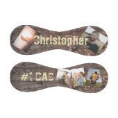 Balle De Baseball Cadeau pour papa Effet bois #1 Papa (Panneaux)