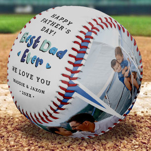 Balle De Baseball Cadeau tendance pour papa avec 4 photos Meilleur P