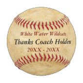 Balle De Baseball Cadeaux de Merci de base-ball personnalisés (Devant)