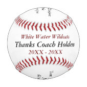 Balle De Baseball Cadeaux de Merci de base-ball personnalisés (Devant)