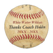 Balle De Baseball Cadeaux de Merci de base-ball personnalisés (Devant)