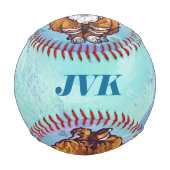 Balle De Baseball Cadeaux et accessoires de chats de gingembre (Dos)