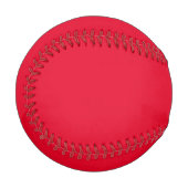 Balle De Baseball Cadmium Rouge couleur solide (Devant Gauche)