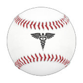 Balle De Baseball Caducée Médicale (Dos)