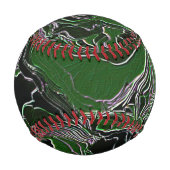 Balle De Baseball Camo vert funky (Dos)