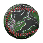 Balle De Baseball Camo vert funky (Devant Gauche)