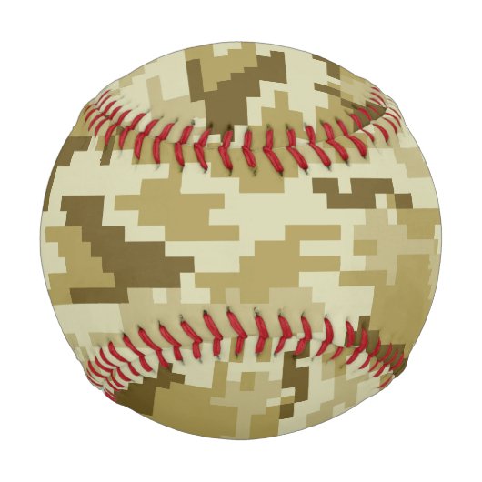 Balle De Baseball Camouflage 8 bits pour désert numérique / Camo (Devant)