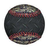 Balle De Baseball Camouflage et Plate de Diamant Noir Baseball (Dos)