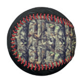Balle De Baseball Camouflage et Plate de Diamant Noir Baseball (Devant Gauche)