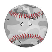 Balle De Baseball Camouflage gris d'hiver militaire Motif Baseball (Dos)