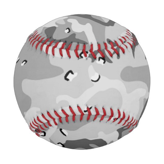 Balle De Baseball Camouflage gris d'hiver militaire Motif Baseball (Devant)