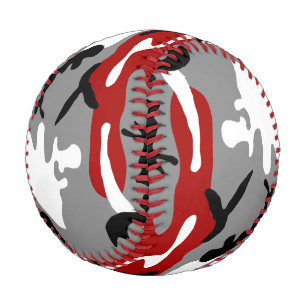 Balle De Baseball Camouflage rouge et gris, Militaire, Armée