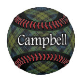 Balle De Baseball Campbell Scottish Tartan Baseball (Devant)
