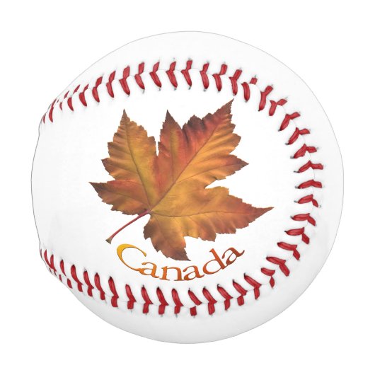 Balle De Baseball Canada Souvenir Baseballs Automne Or (Devant Droite)