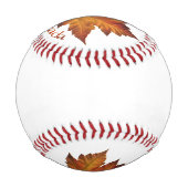 Balle De Baseball Canada Souvenir Baseballs Automne Or (Dos)