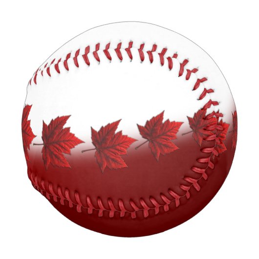 Balle De Baseball Canada Souvenir Baseballs Canada Maple Leaf (Devant Droite)