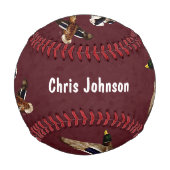Balle De Baseball Canards sauvages dans le vol Maroon (Devant)