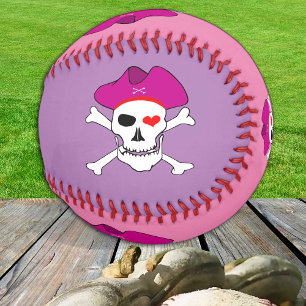 Balle De Baseball Capitaine Grace & Drapeau de Pirates / Filles de s