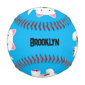 Balle De Baseball Caricature blanche de terrier de l'ouest (Devant)