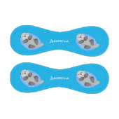 Balle De Baseball Caricature bleu loutre de mer joyeux (Panneaux)