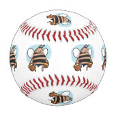 Balle De Baseball Caricature d'abeille (Dos)