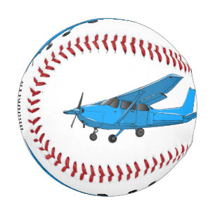 Balle De Baseball Caricature d'avion à voilure fixe