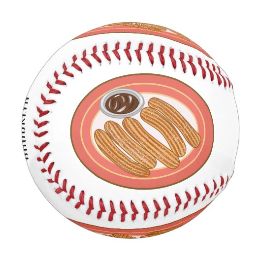 Balle De Baseball Caricature de Churro (Devant Gauche)