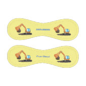 Balle De Baseball Caricature de la pelle orange (Panneaux)